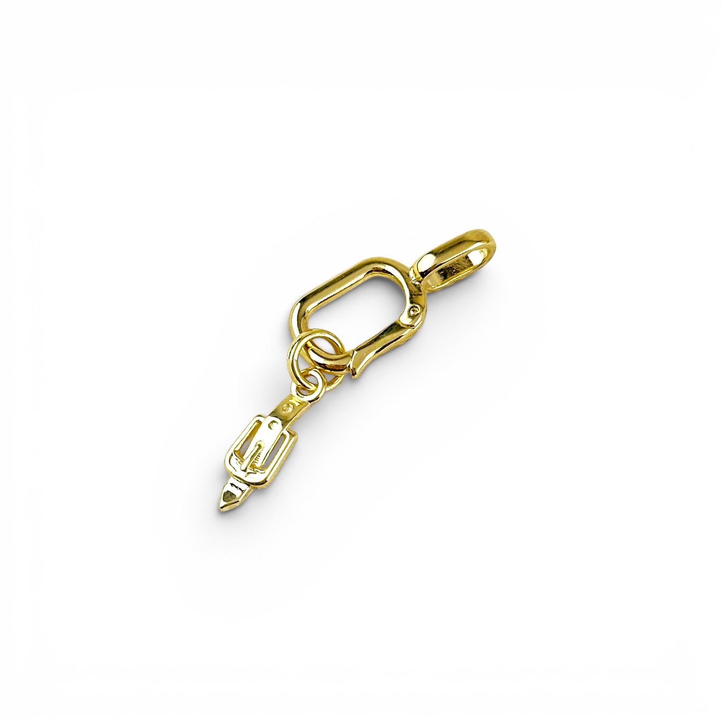 Belt Buckle 18mm 18K Gold Filled Charm