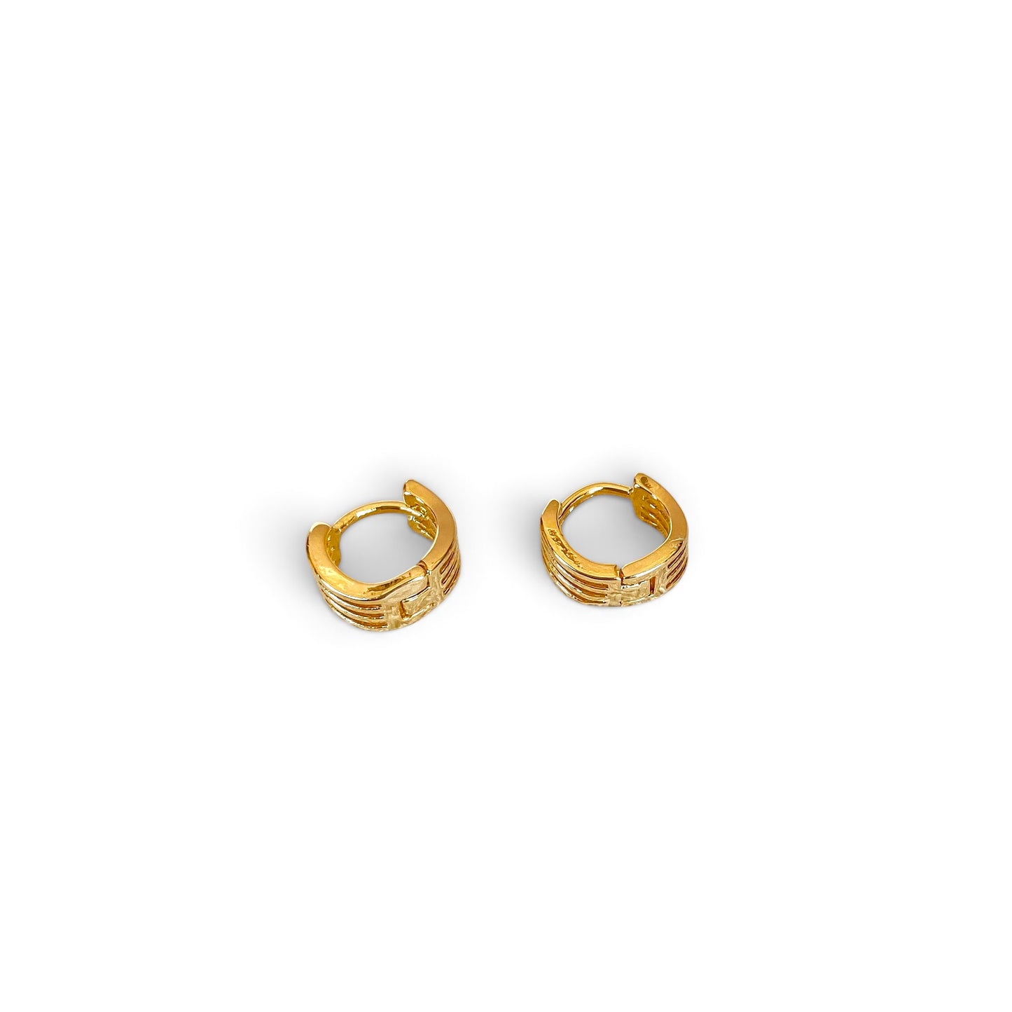 Tiny Wave Huggie 10mm 18K Gold Filled Hoop Earrings