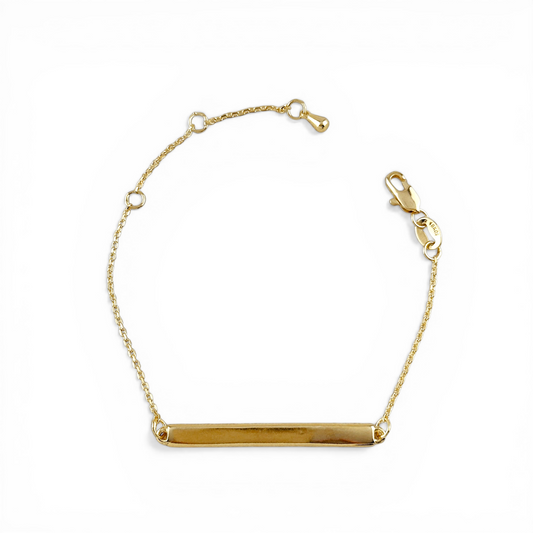 Polished Bar 18K Gold Filled Bracelet