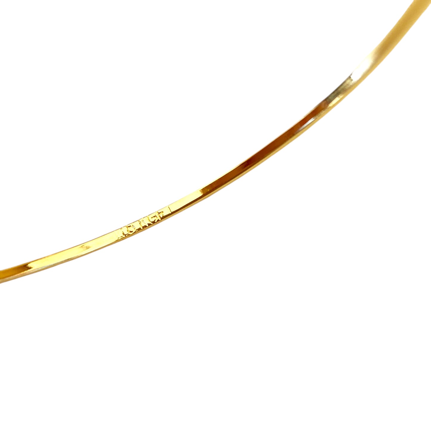 1.5mm Classic Bangle 18k Gold Filled Bracelet
