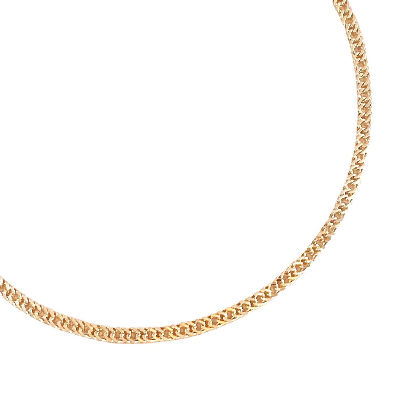 4mm Franco Link Chain 18k Gold Filled Necklace