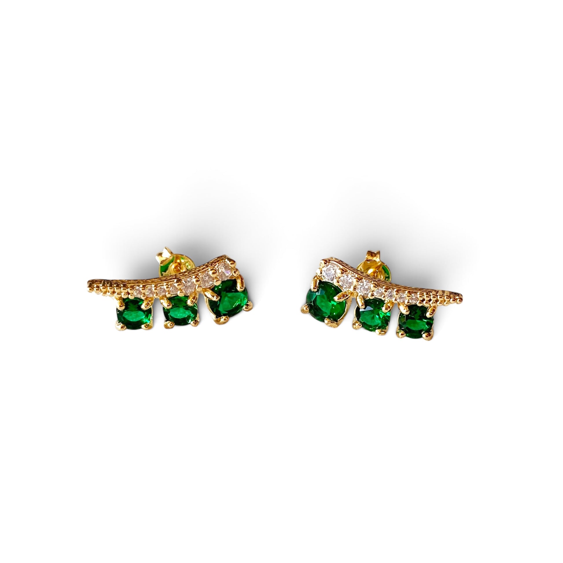  CZ Ear Climber Earrings 