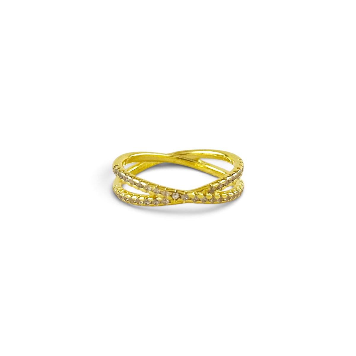 CZ X 18K Gold Filled Ring