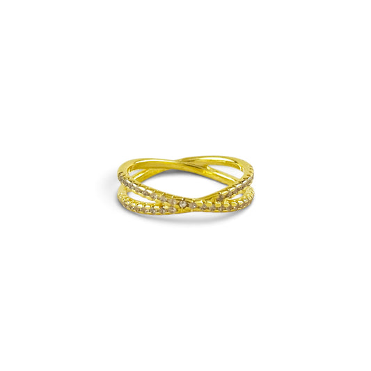CZ X 18K Gold Filled Ring