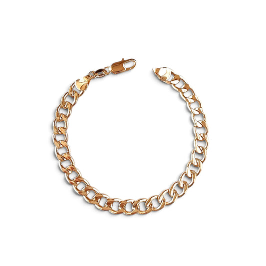 Chunky Cuban Link 7.25mm 18K Gold Filled Bracelet