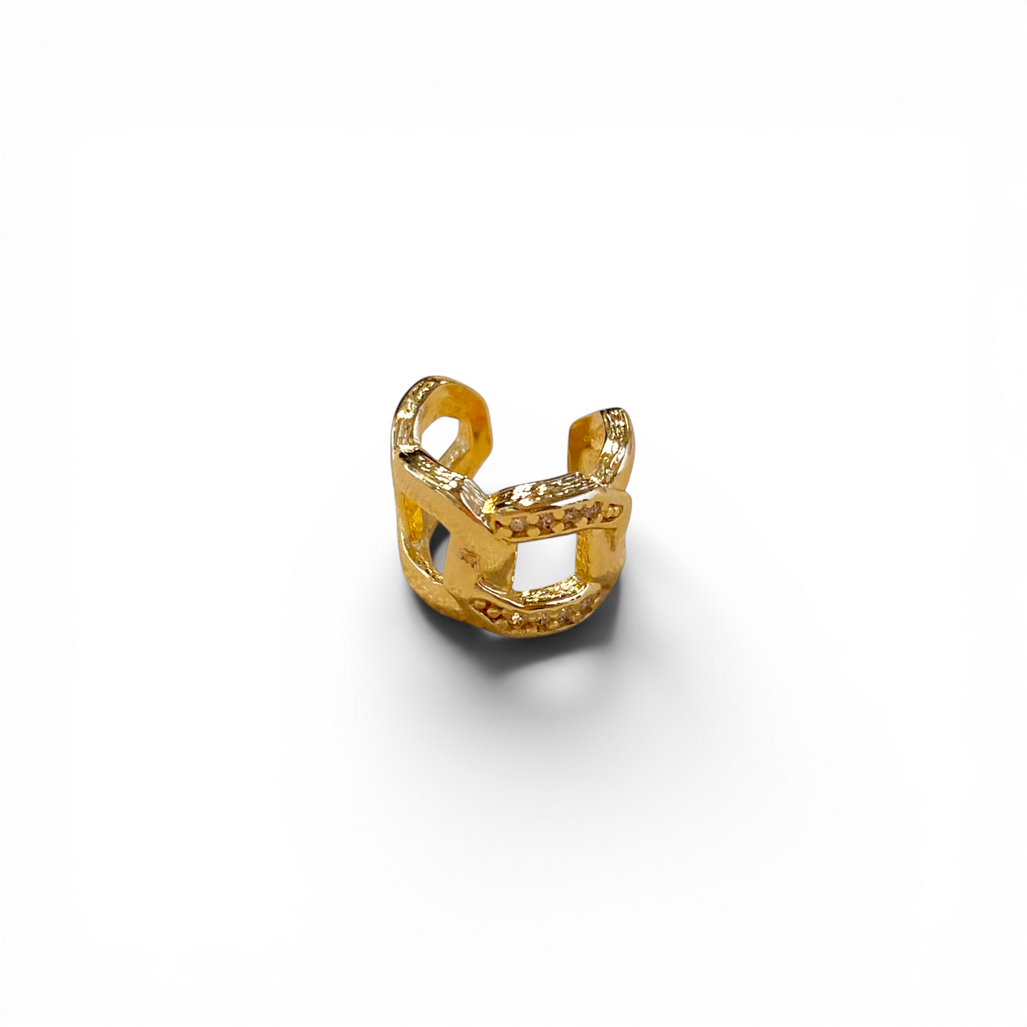 Chain CZ 18K Gold Filled Ear Cuff
