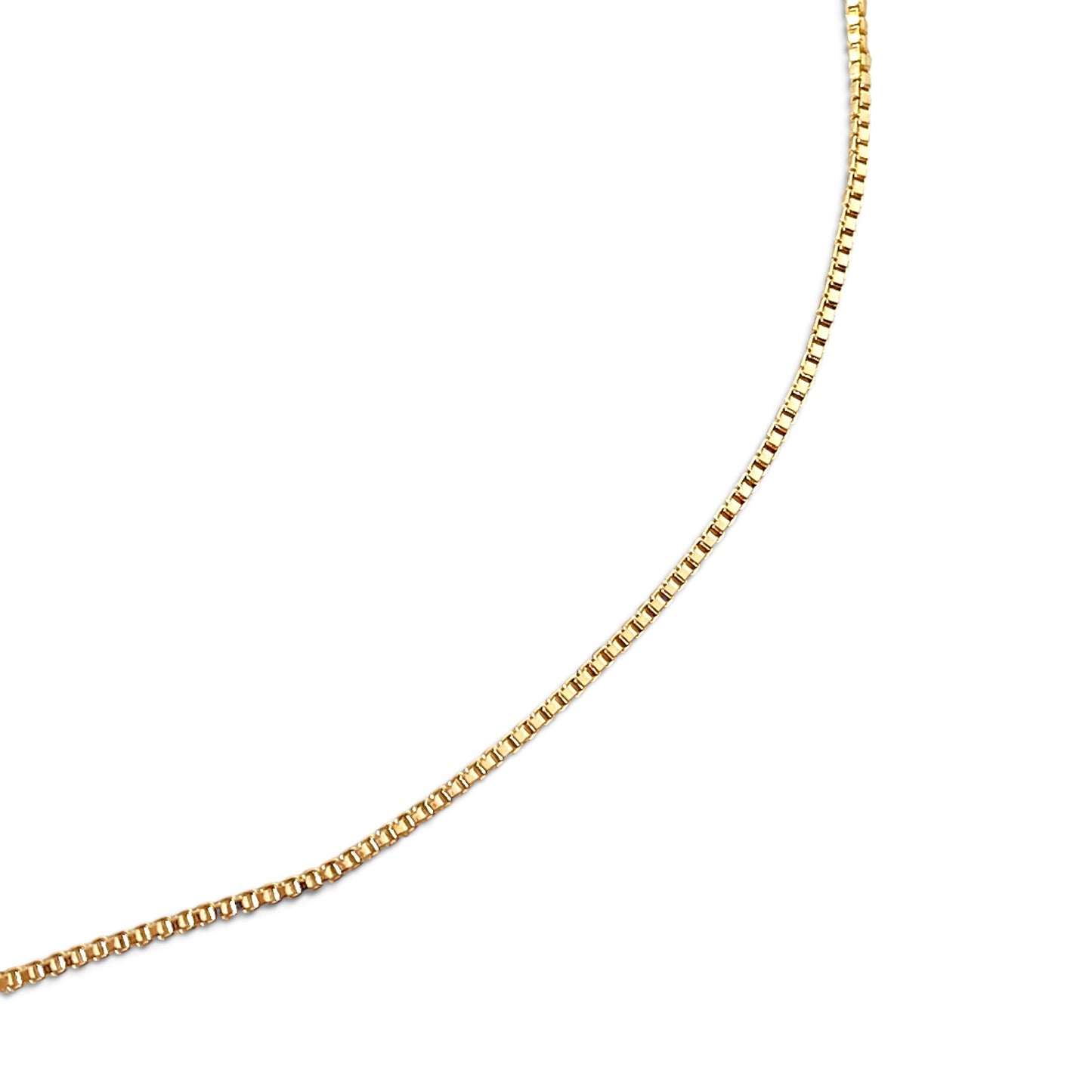 Box Chain 0.5mm 18K Gold Filled Anklet