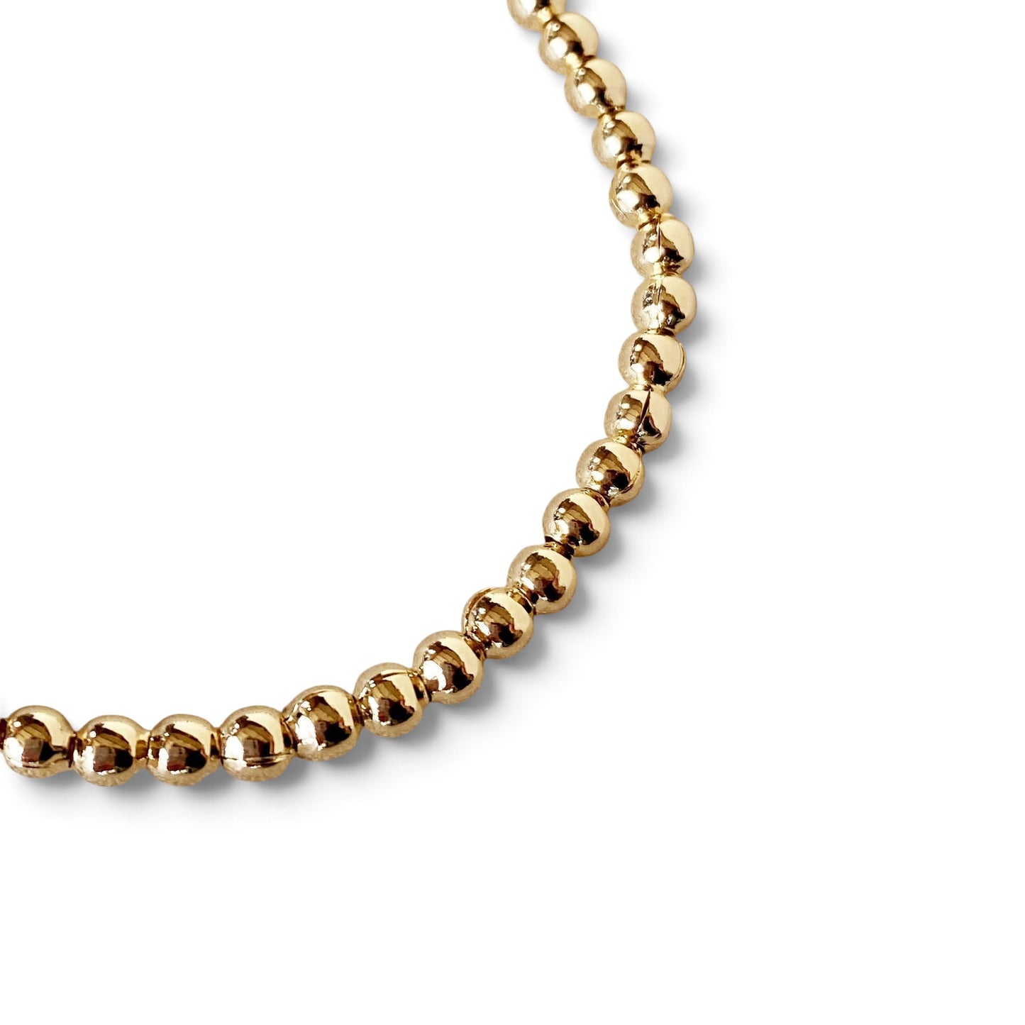 Beaded Chain 3.5mm 18K Gold Filled Bracelet