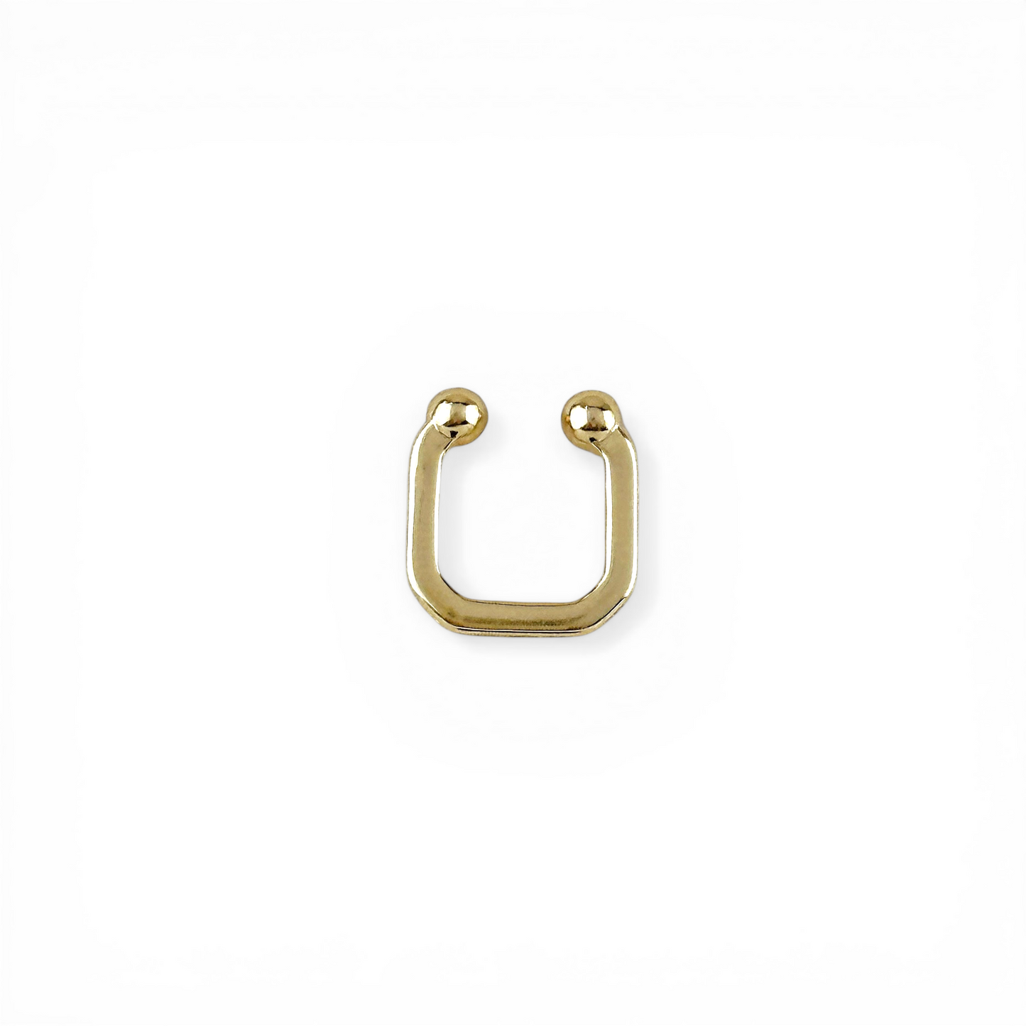 Square 18K Gold Filled Ear Cuff