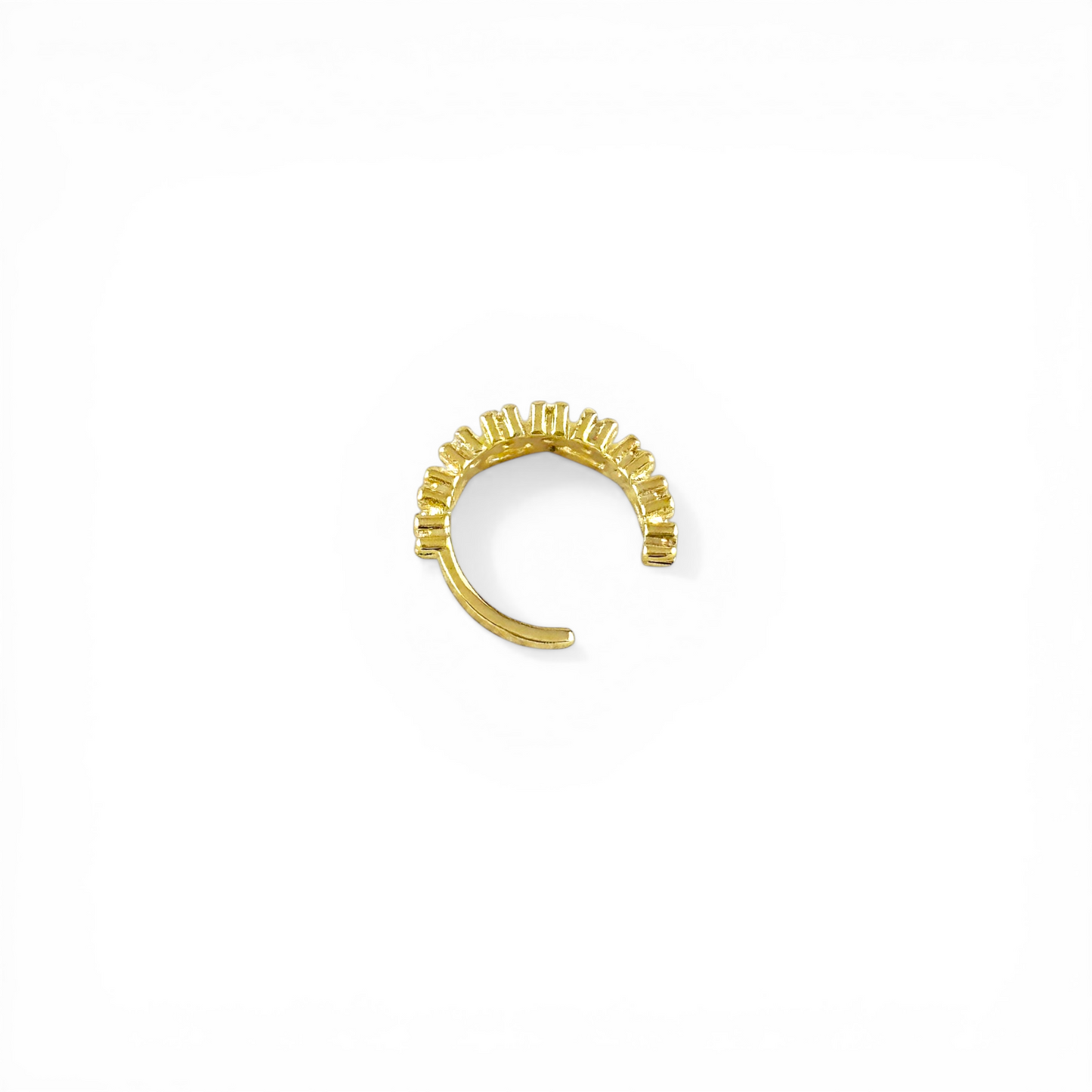 Minimalist Line CZ 18K Gold Filled Ear Cuff
