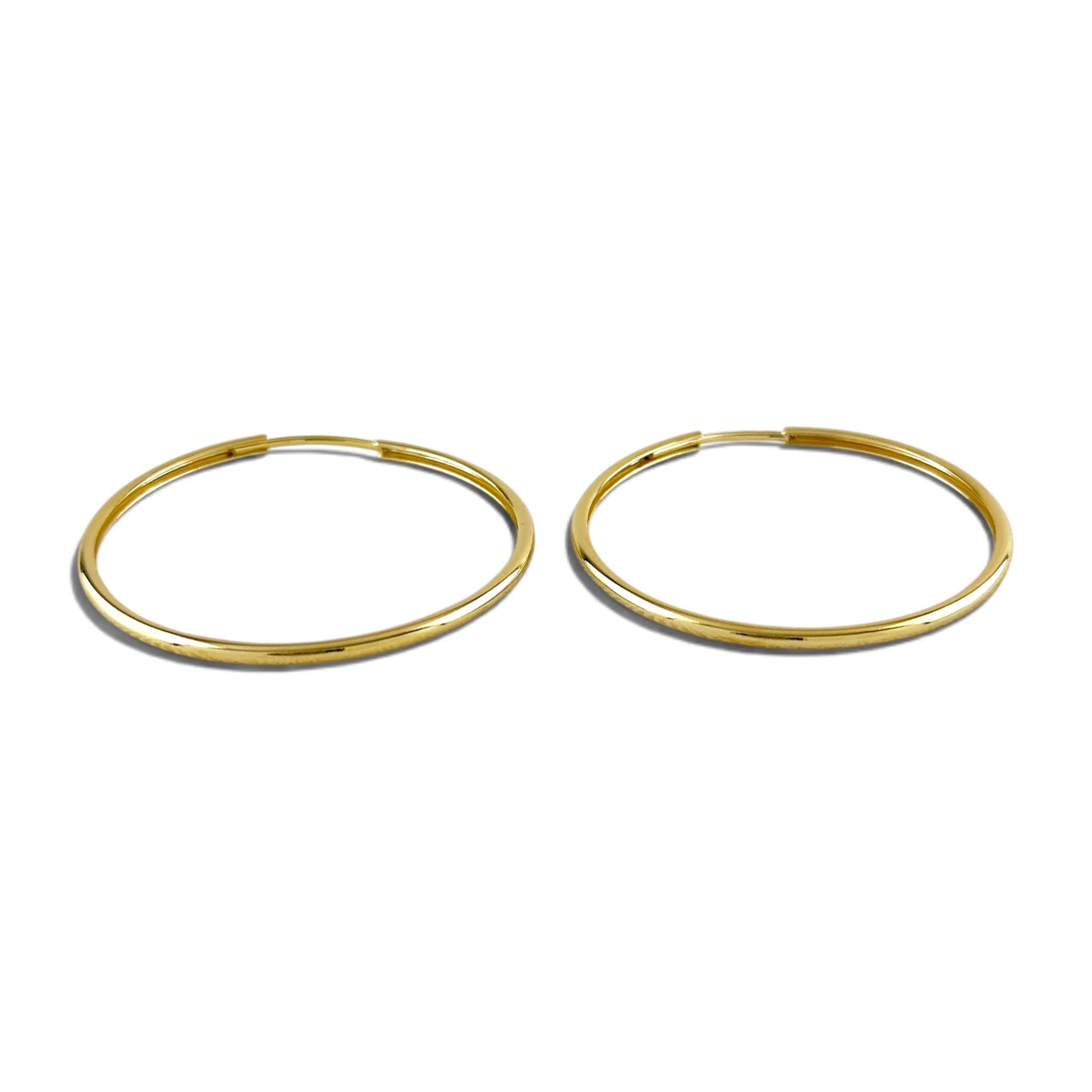 Continuous Hoop 40mm 18K Gold Filled Earrings