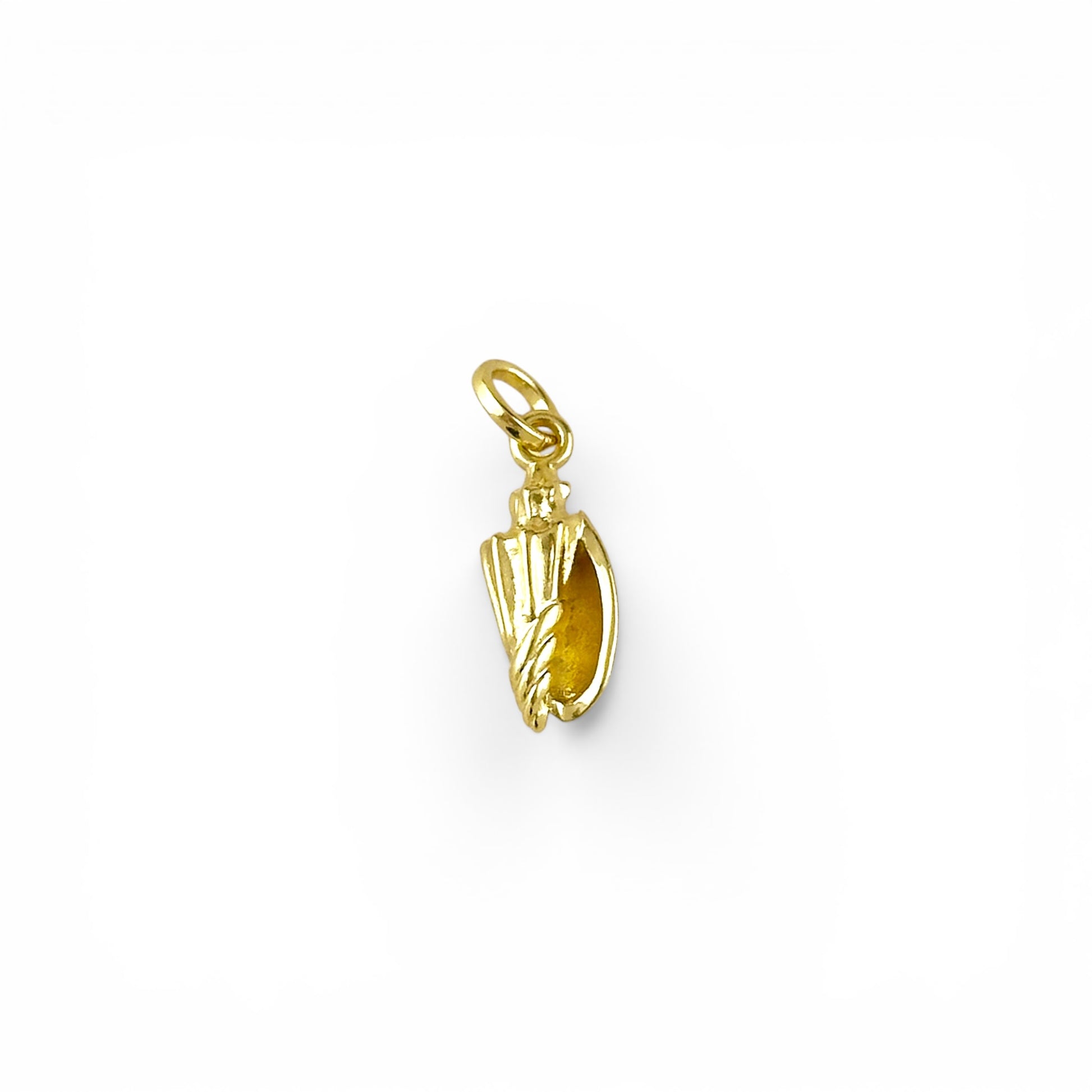Conch Shell Charm in 18K Gold Filled on white background