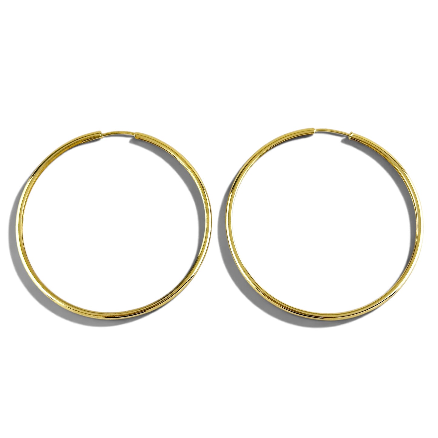 Continuous Hoop 40mm 18K Gold Filled Earrings