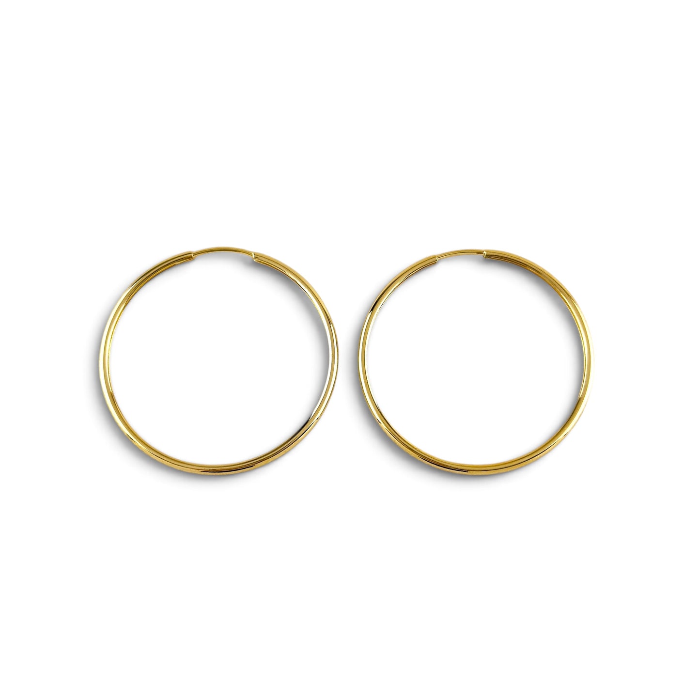 Continuous Hoop 40mm 18K Gold Filled Earrings