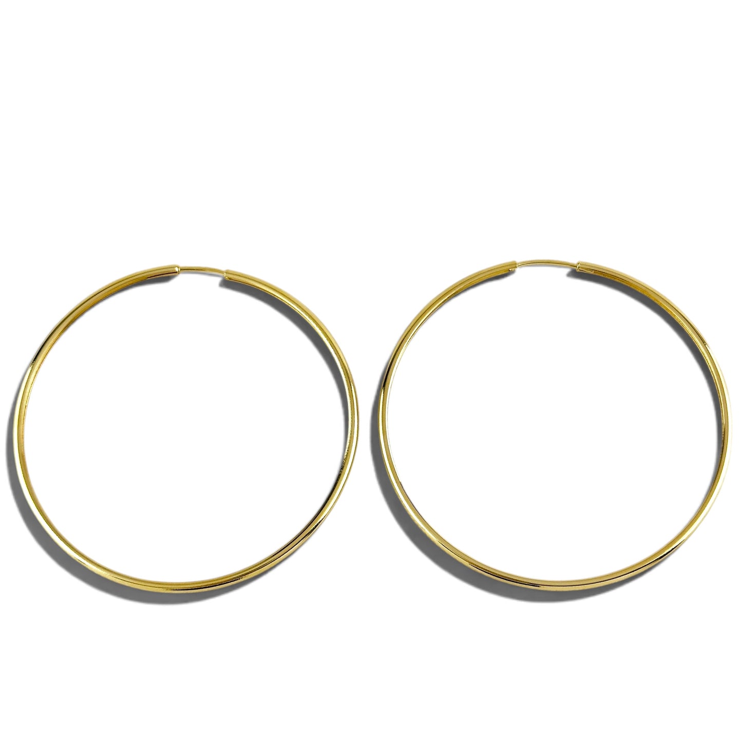 Continuous Hoop 40mm 18K Gold Filled Earrings
