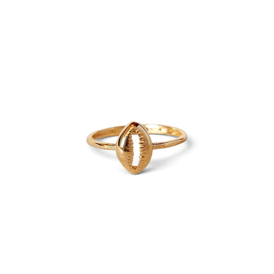 Cowrie Shell 18K Gold Filled Ring