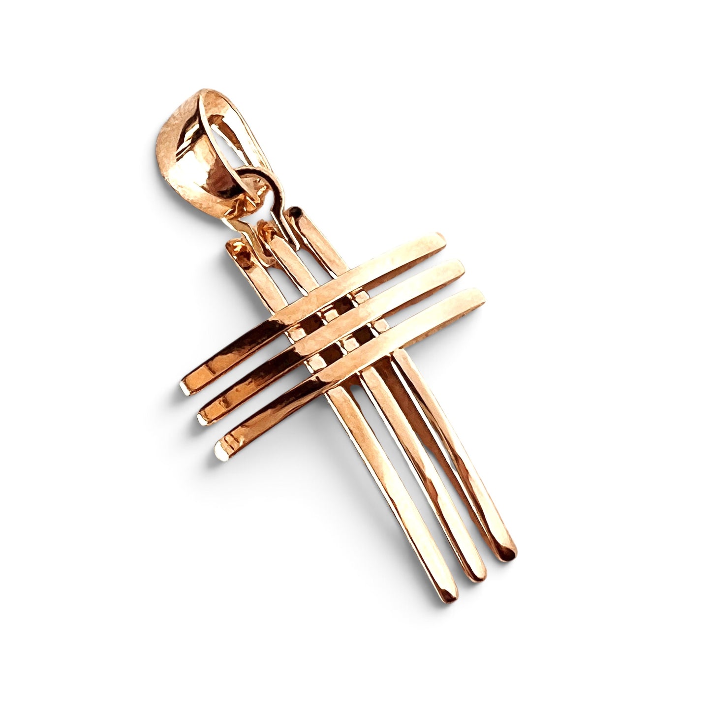 Cross 38mm 18K Gold Filled Pendant