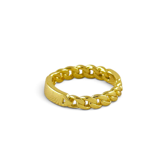 Curb Chain Plate Ring
