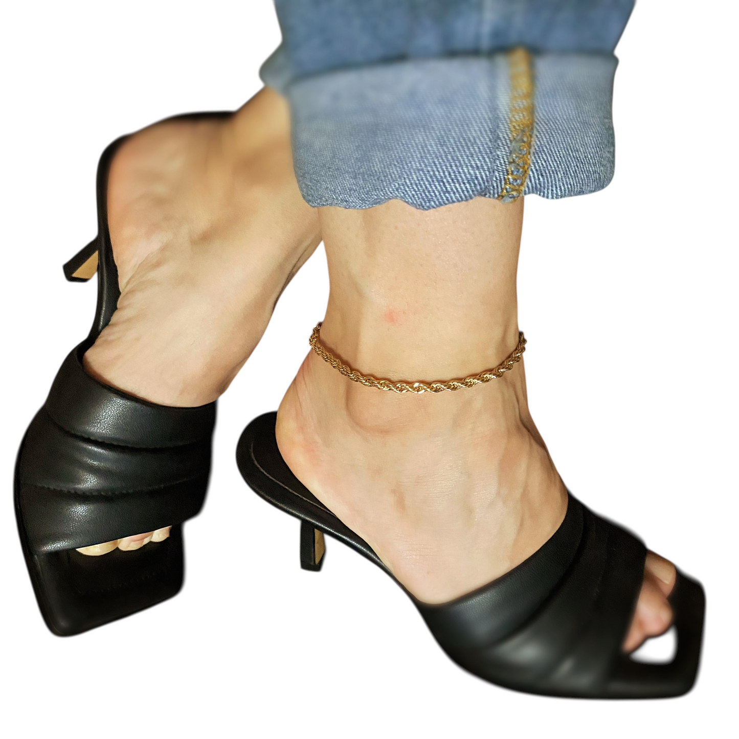 4mm Rope Chain 18K Gold Filled Anklet