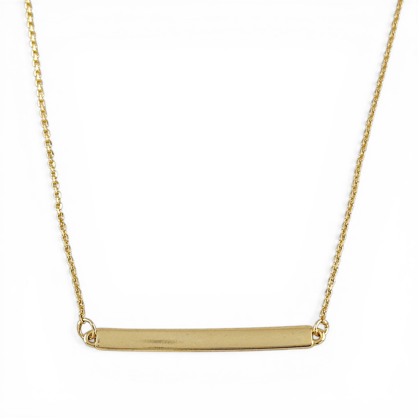 Polished Bar 18K Gold Filled Necklace