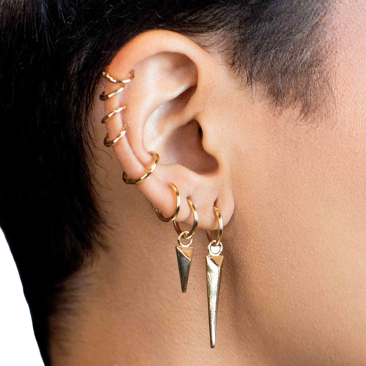 Mini Seamless Hoop 18K Gold Filled Earrings