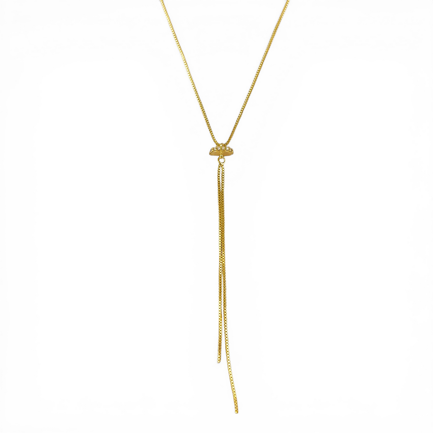 Snake Chain Tassel 18K Gold Filled Necklace