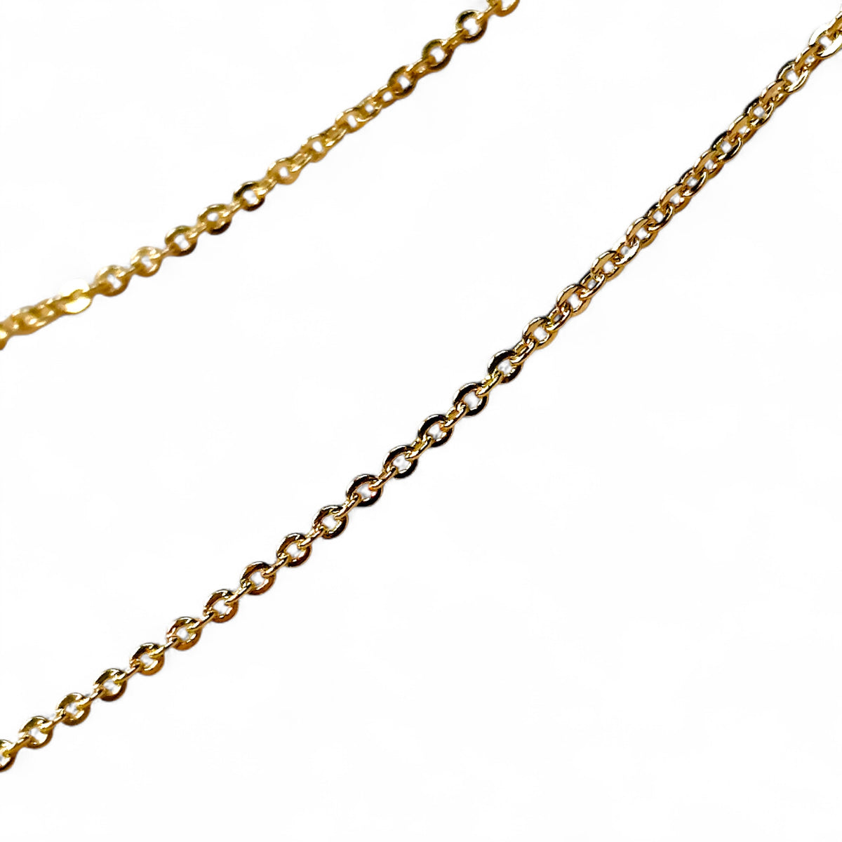 Cable Chain 1.45mm Necklace in 18K gold-filled, view 2