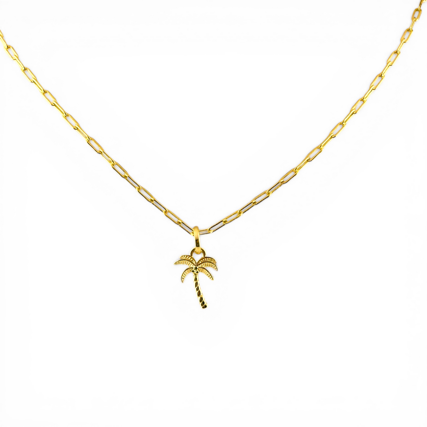 Palm Tree 16mm 18K Gold Filled Charm
