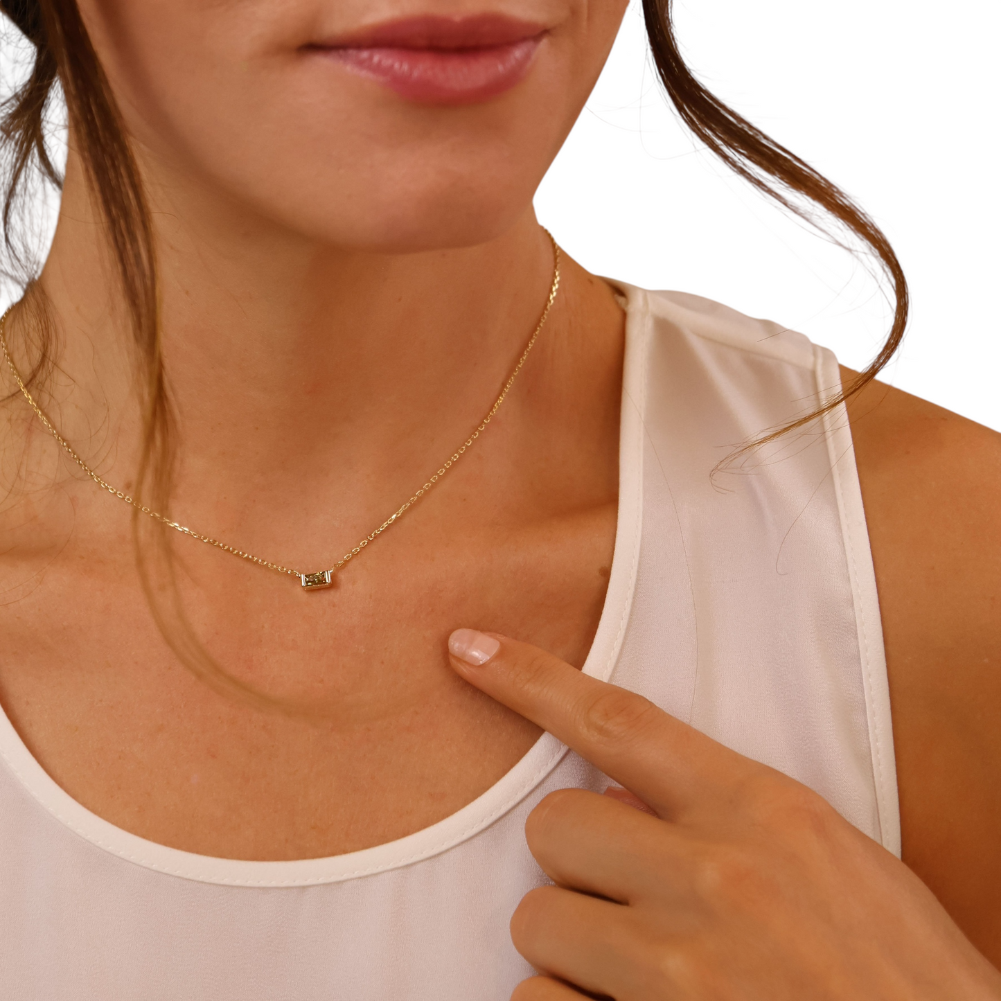 Birthstone CZ Set 18K Gold Filled Necklace & Earrings