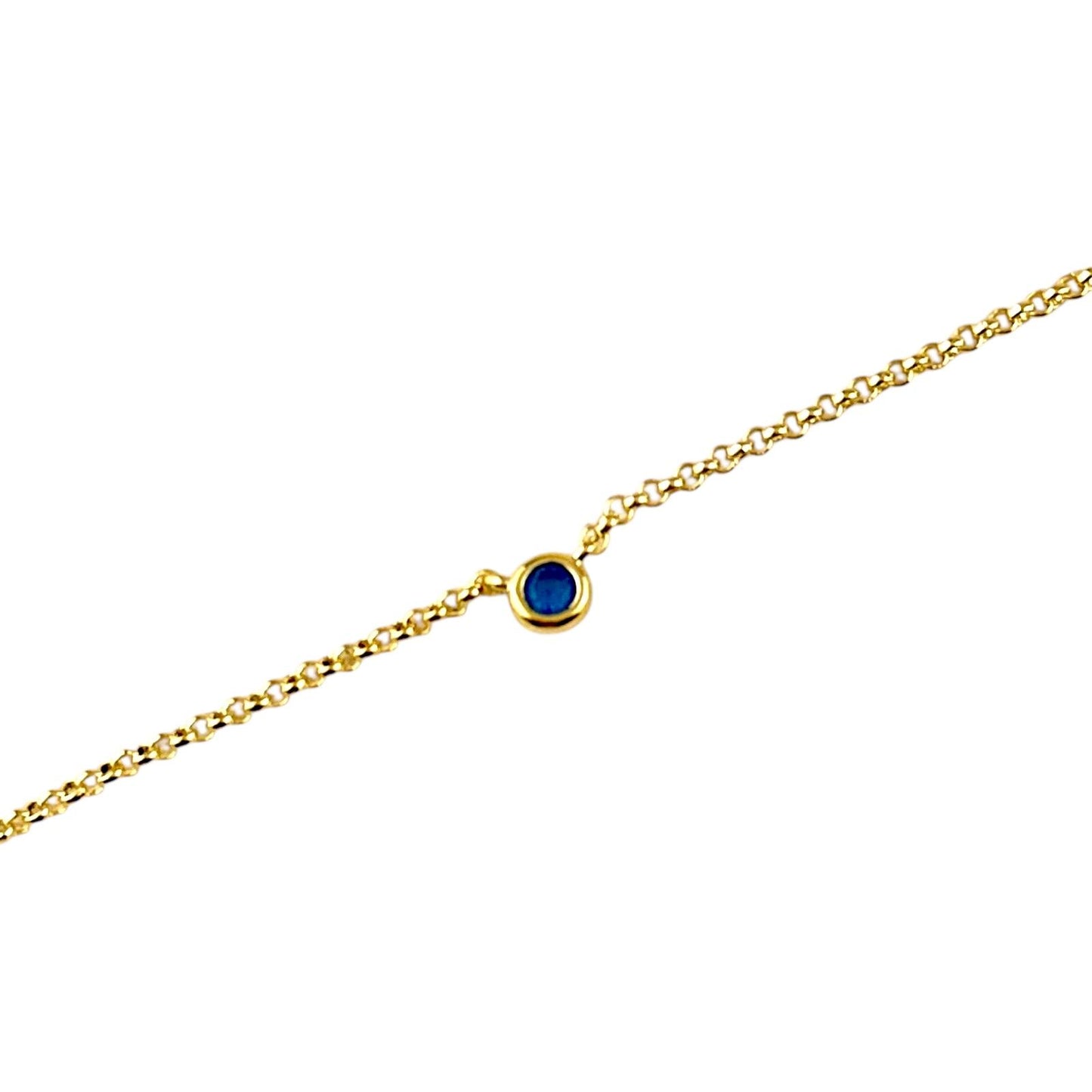 CZ Birthstone 18k Gold Filled Necklace