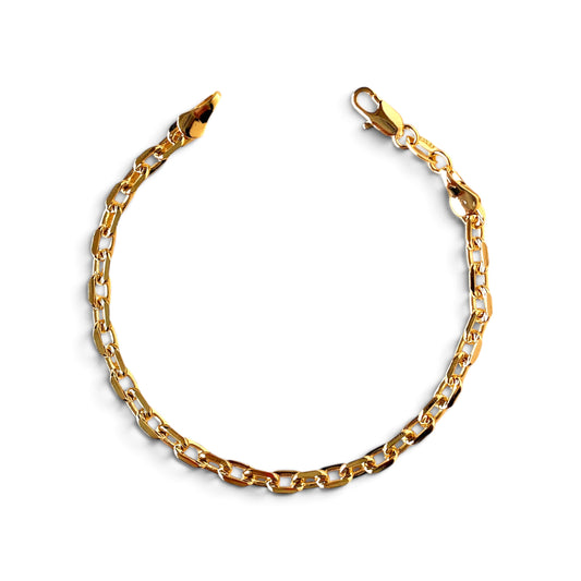 Diamond-Cut Anchor Bracelet