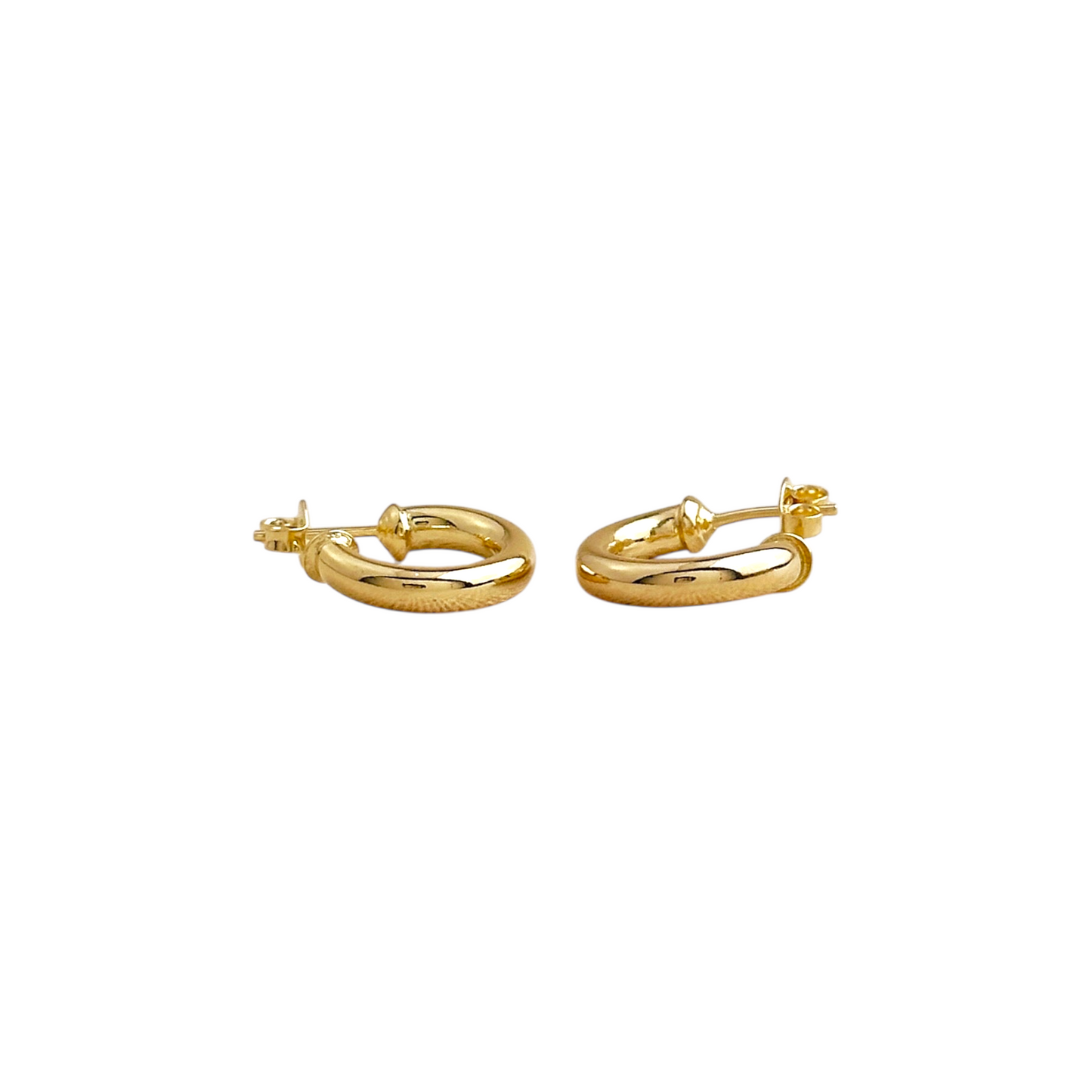 15mm Open Hoop 18k Gold Filled Earrings