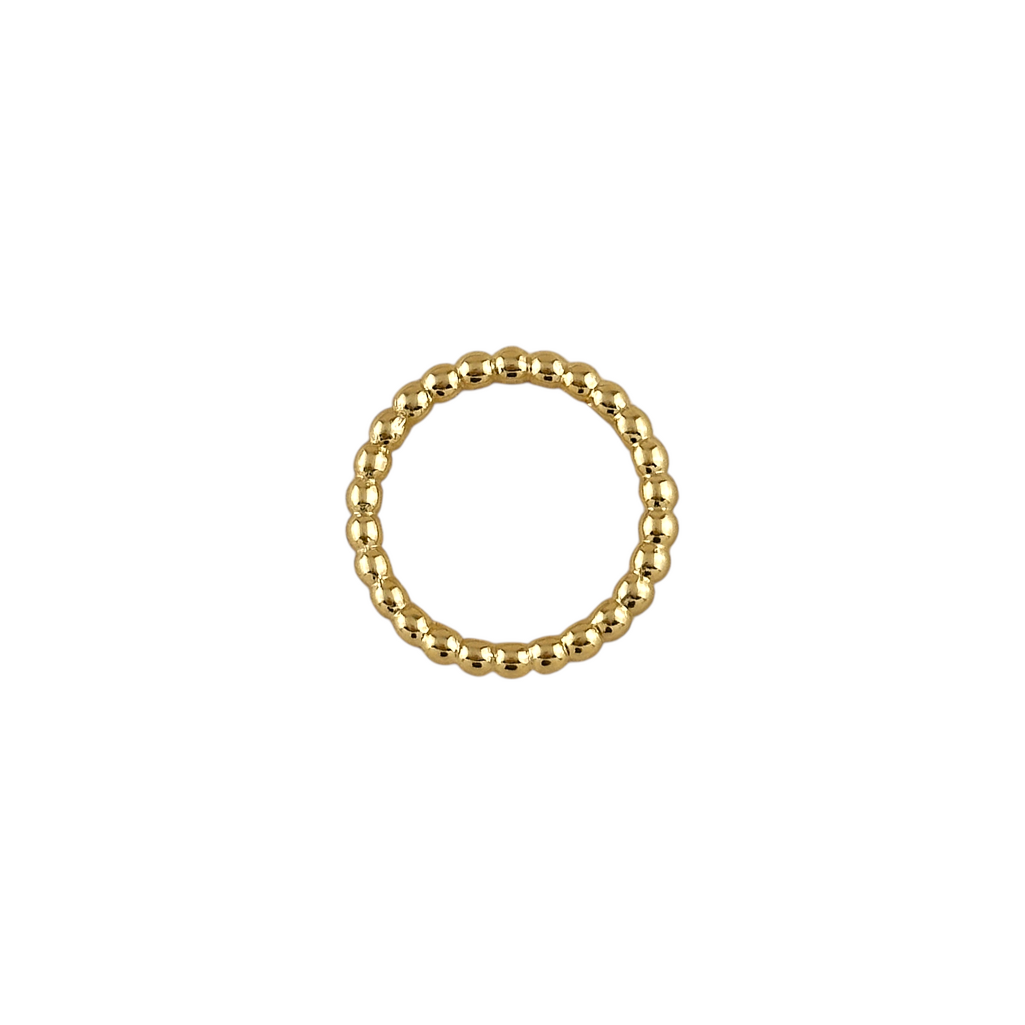 2mm Beaded Band 18k Gold Filled Ring