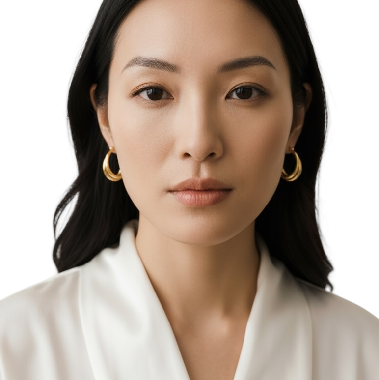 28mm Intertwined Double 18K Gold Filled Hoop Earrings