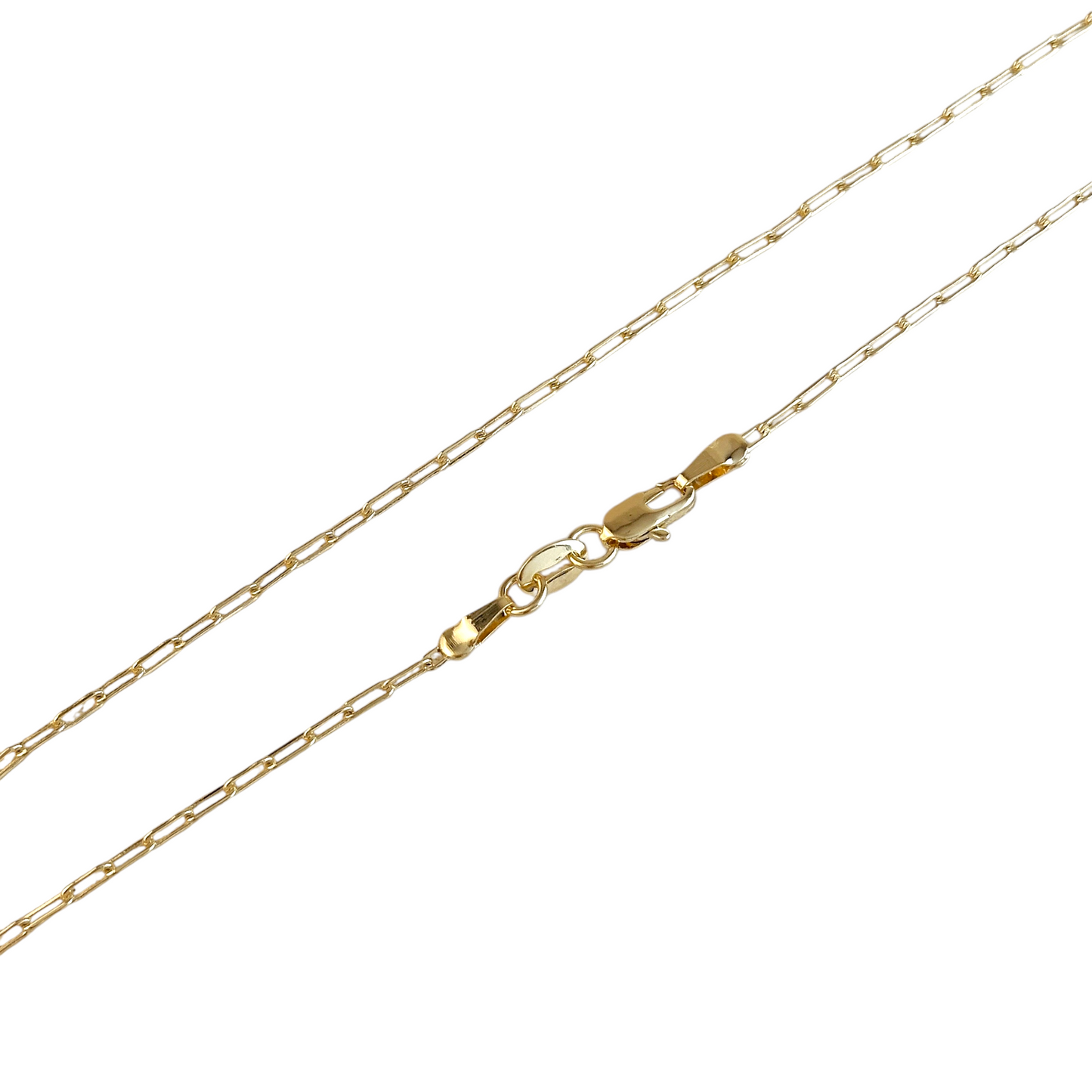 Delicate Paperclip Chain 18k Gold Filled Necklace