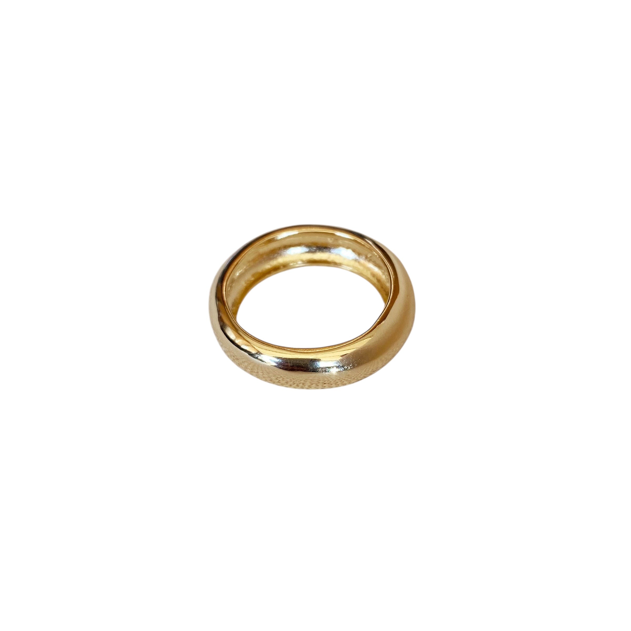 Bold Rounded Band 18k Gold Filled Ring – SKILLUS