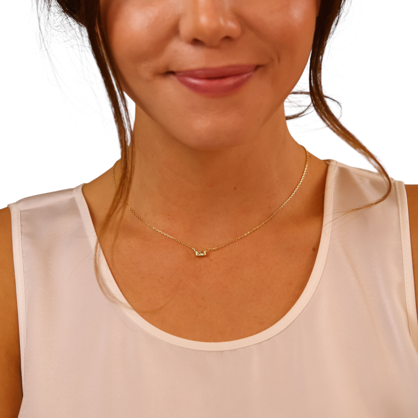 Birthstone CZ Set 18K Gold Filled Necklace & Earrings