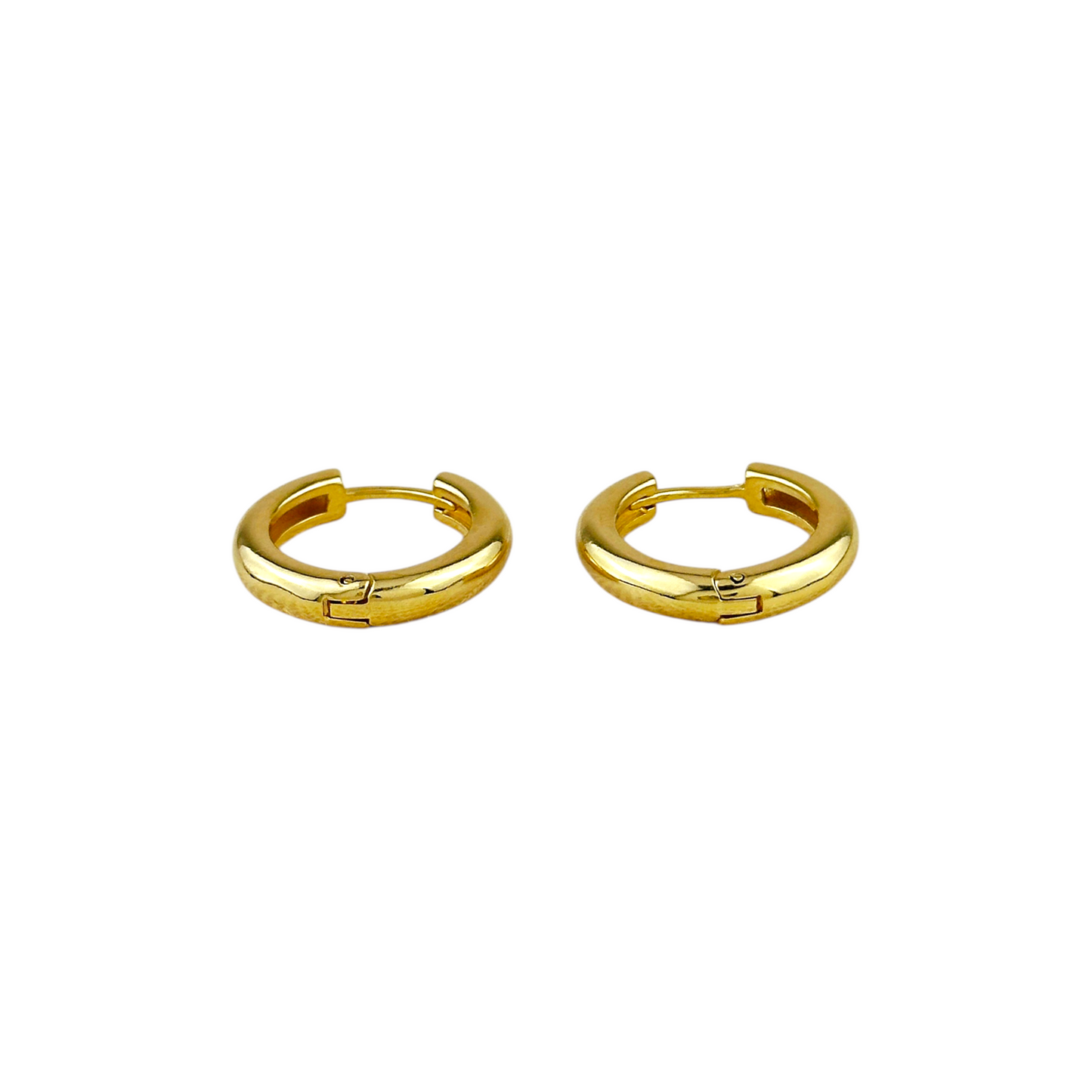 20mm Classic Huggie Hoop 18k Gold Filled Earrings