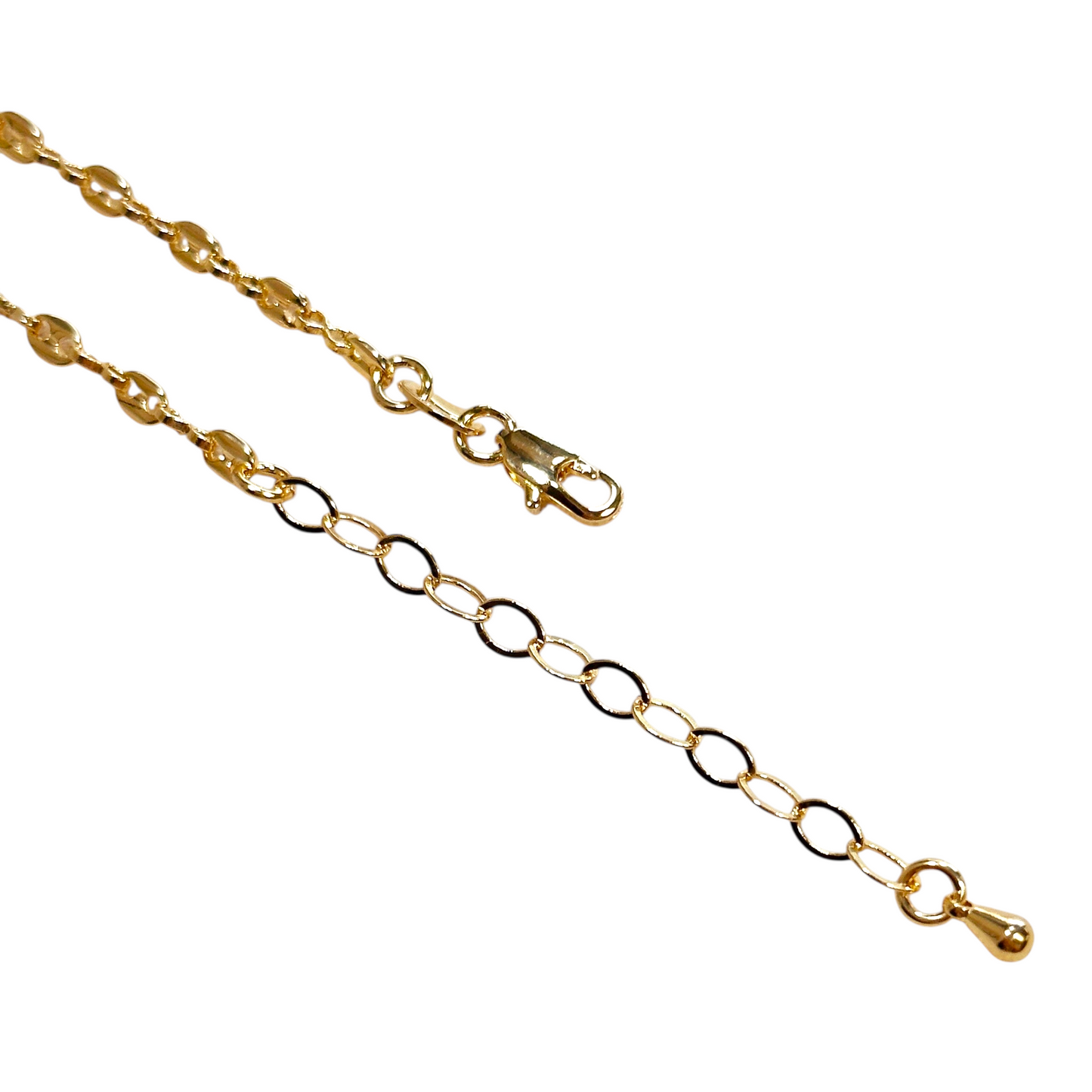 3mm Mariner Chain 18k Gold Filled Necklace
