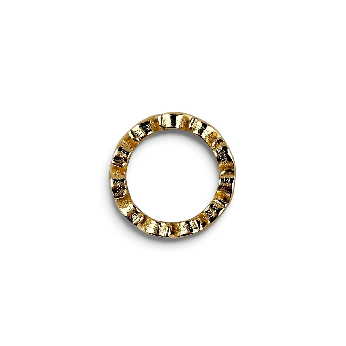 Emerald CZ Wave Eternity Ring Sideways