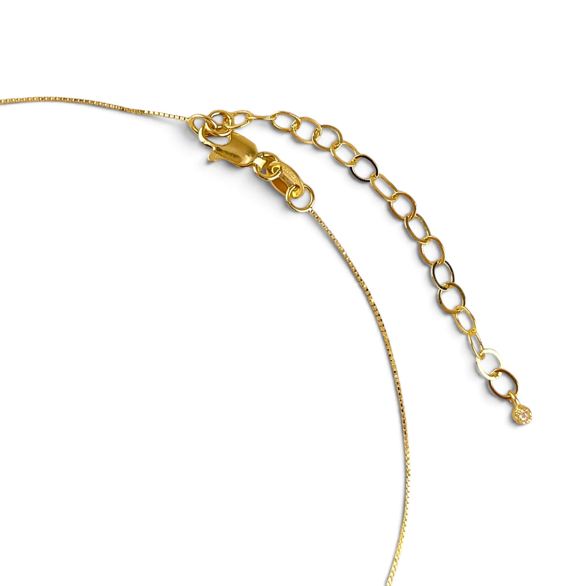 Engravable CZ Plate Necklace Closure