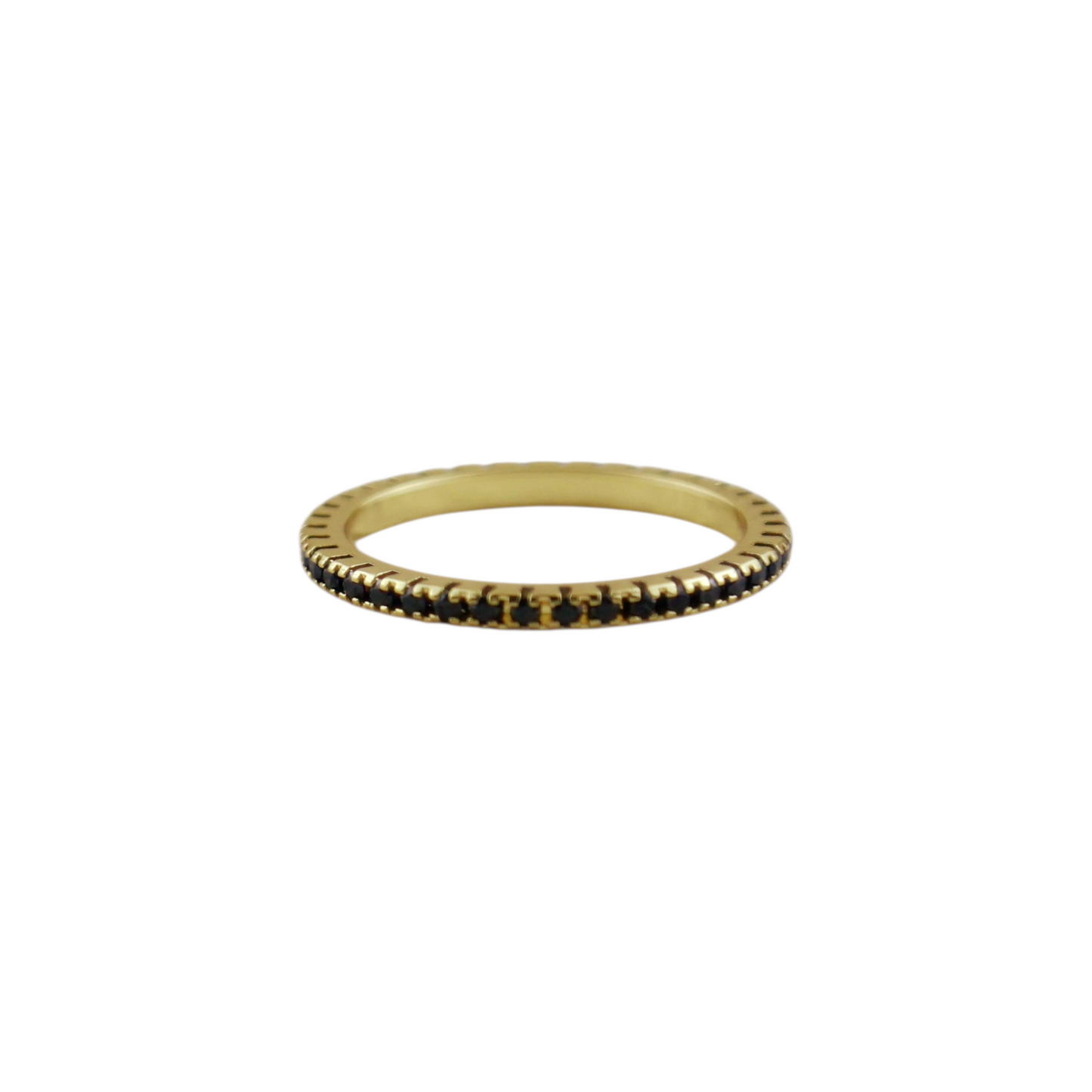 Micro CZ Eternity Band 18k Gold Filled Ring