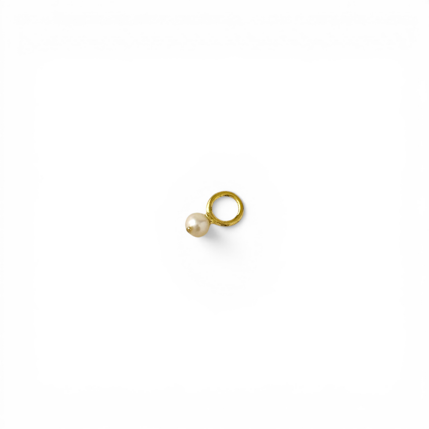 Freshwater Pearl Drop 8mm 18K Gold Filled Charm