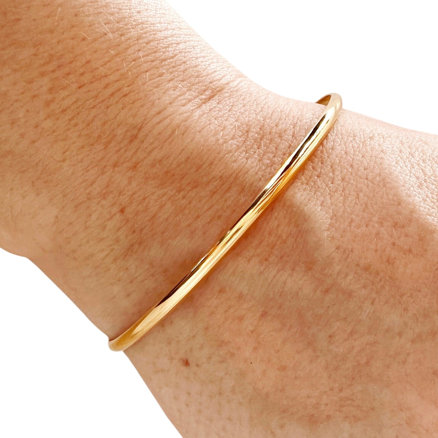 1.8mm Classic Bangle 18k Gold Filled Bracelet