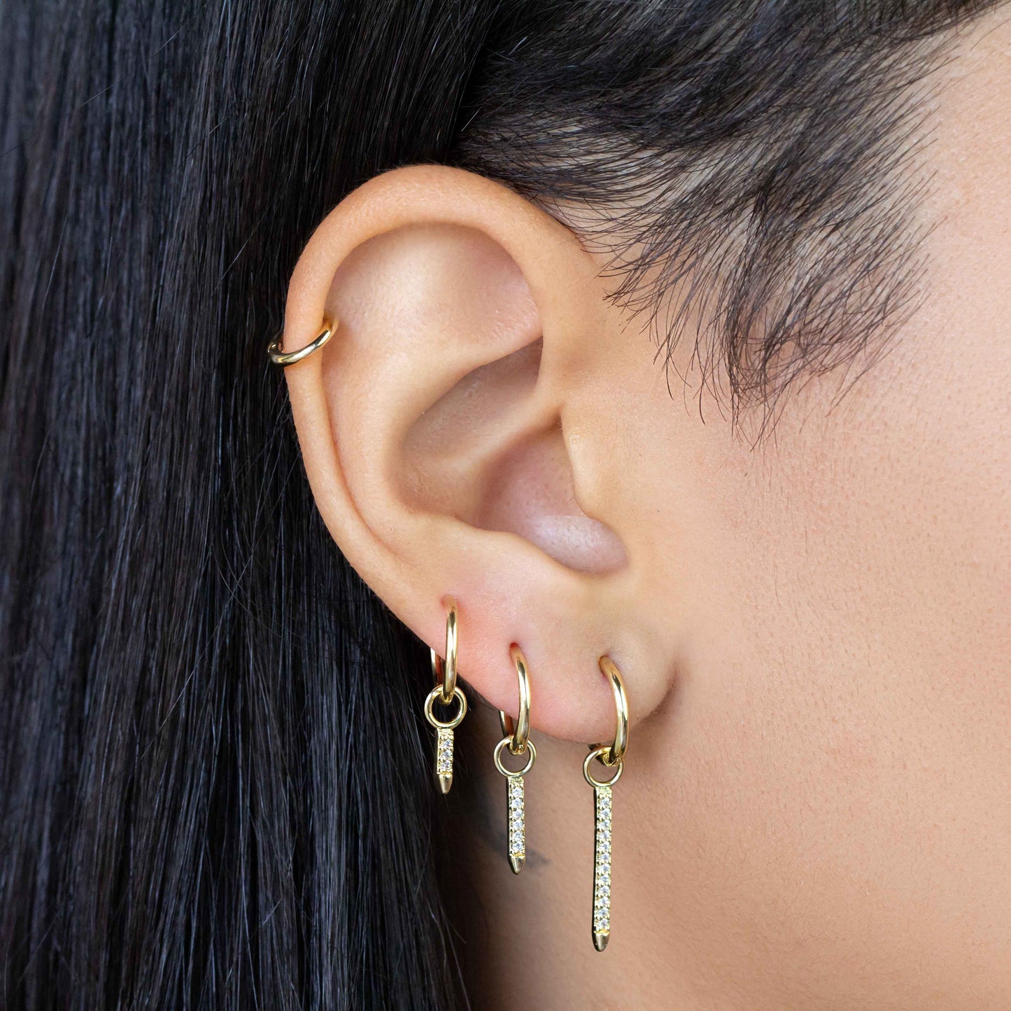 Build Your Own Hoop Set 18k Gold-Filled Earrings