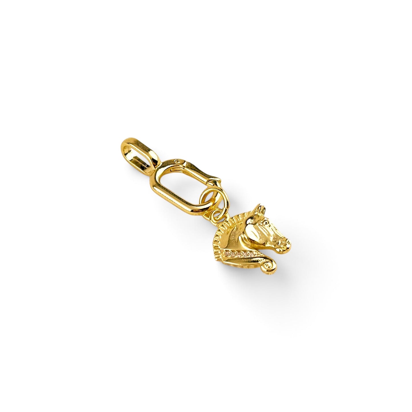 Horse Head 19mm 18K Gold Filled Charm