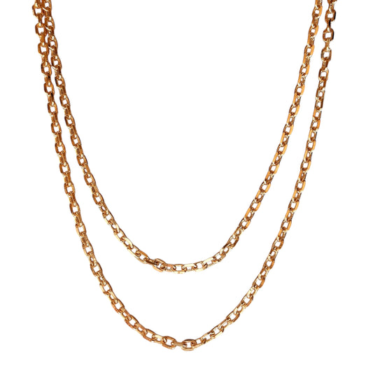 Anchor Link Chain 18k Gold Filled Necklace