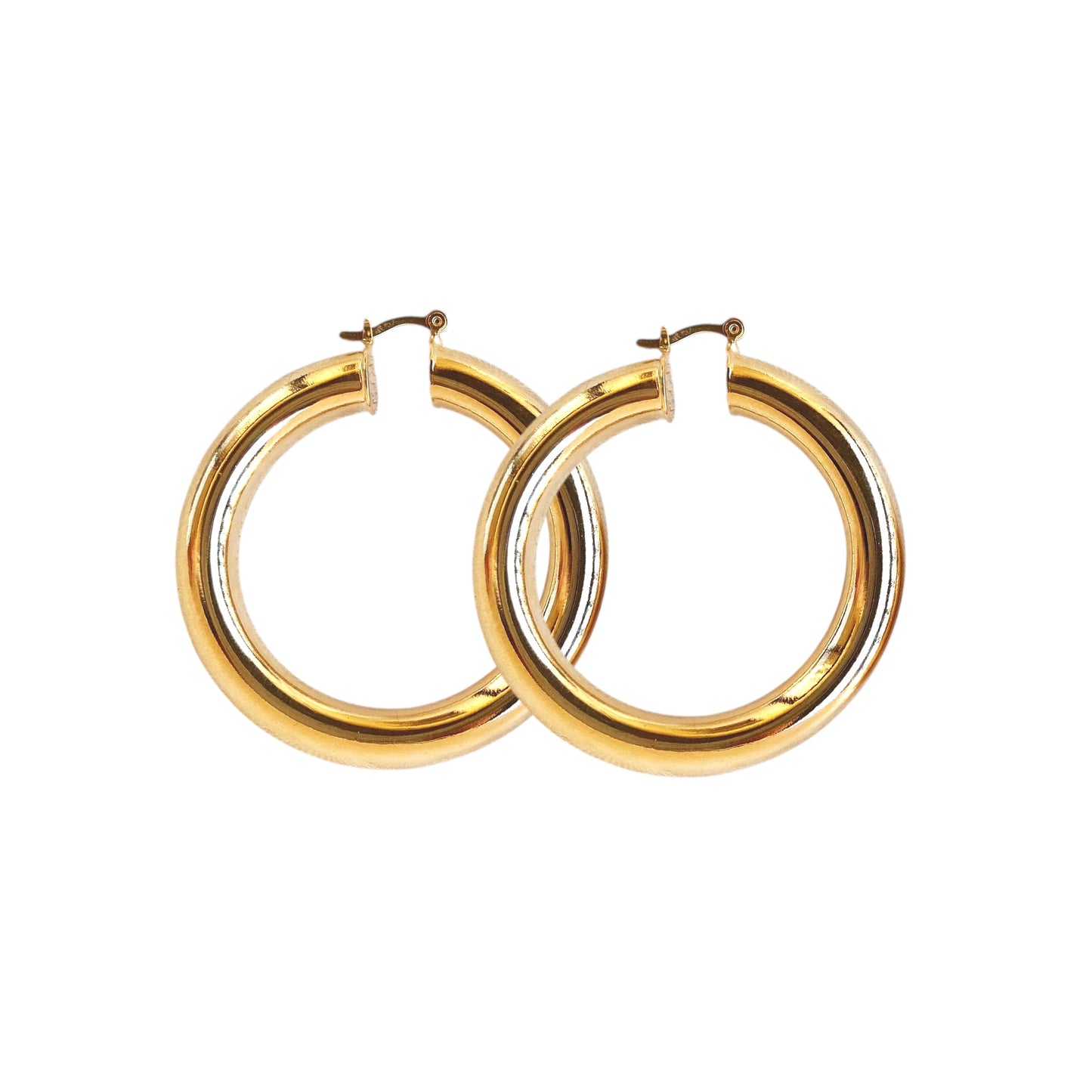 50mm Bold Hoop 18K Gold Filled Earrings