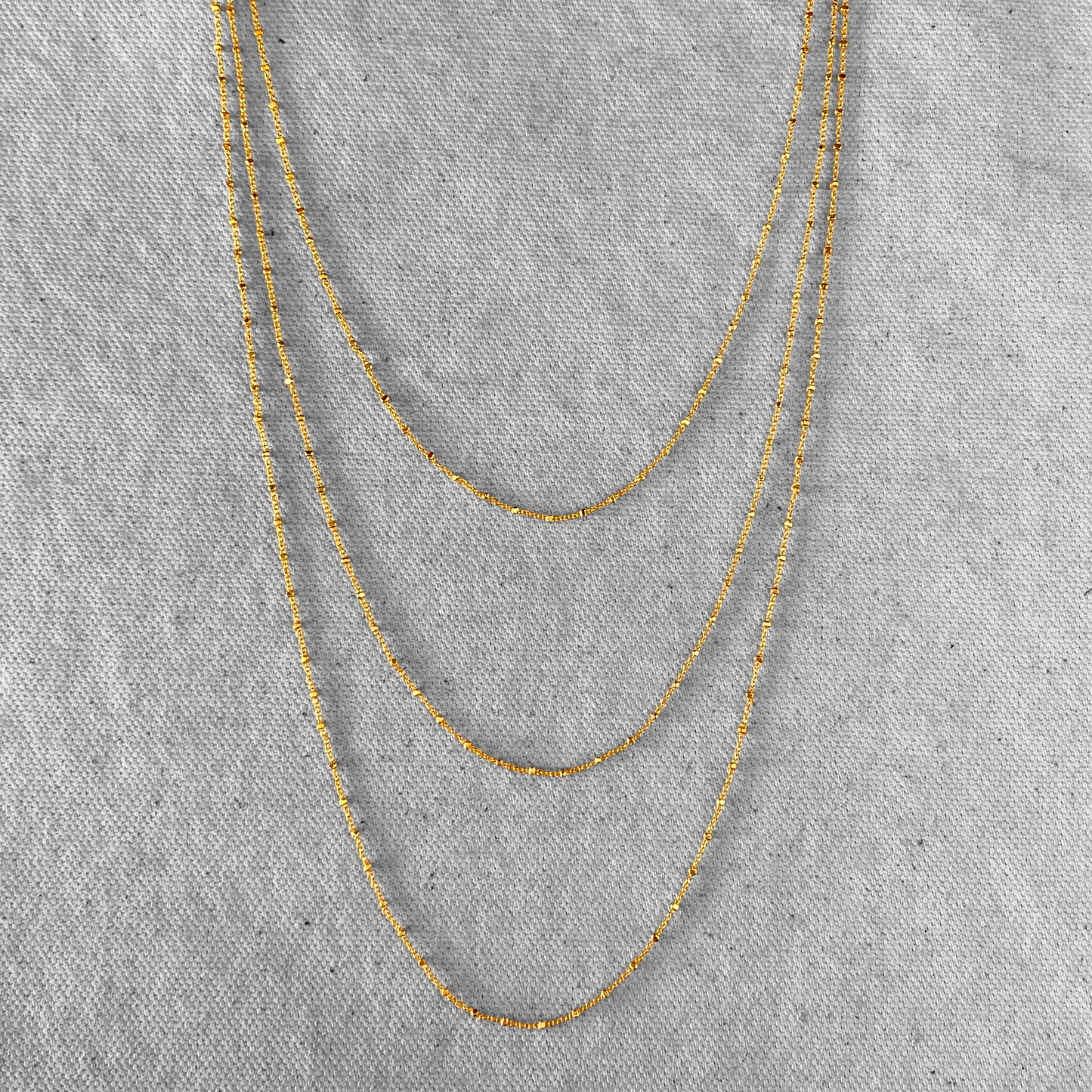 1mm Satellite Chain 18k Gold Filled Necklace
