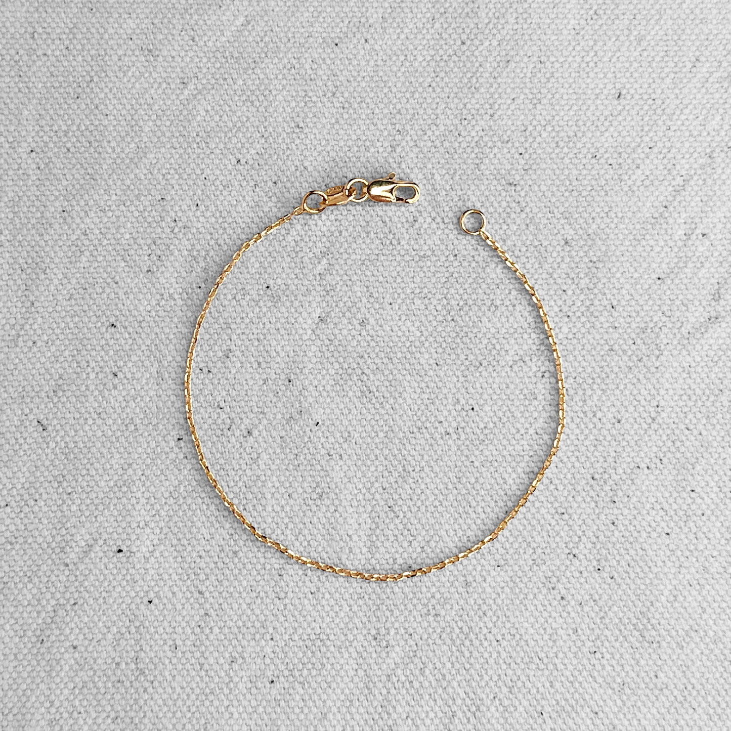 0.9mm Link Chain 18K Gold Filled Bracelet